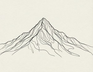 Line Art Mountain