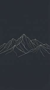 Line Art Mountains