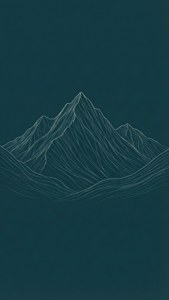 Line Art Mountains
