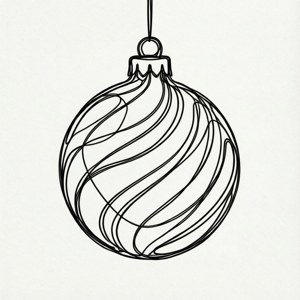 Line Art Ornament