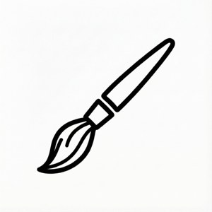 Line Art Paintbrush