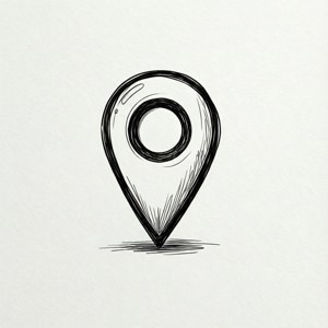 Line Art Pin Icon
