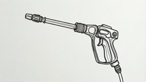 Line Art Pressure Washer Gun