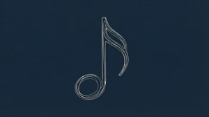 Line Art Quarter Rest Navy