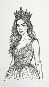 Line Art Queen