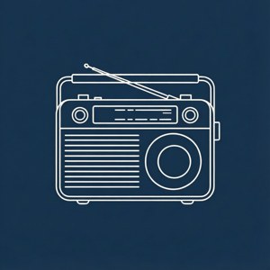 Line Art Radio Icon