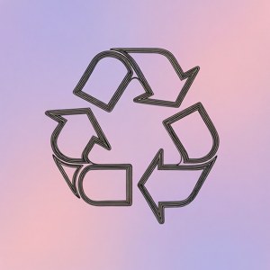 Line Art Recycle Pastel