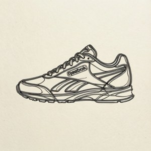 Line Art Reebok Sneaker