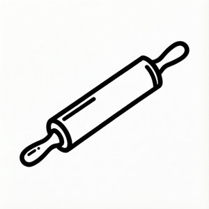Line Art Rolling Pin