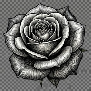 Line Art Rose