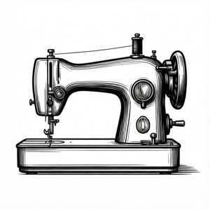 Line Art Sewing Machine