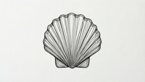 Line Art Shell Logo