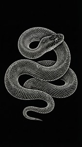 Line Art Snake