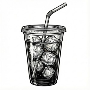 Line Art Soda