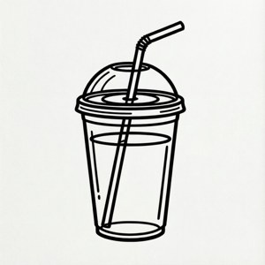 Line Art Soda