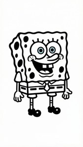 Line Art SpongeBob