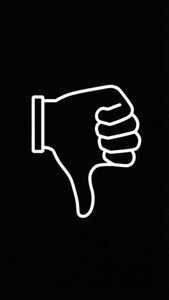 Line Art Thumbs Down