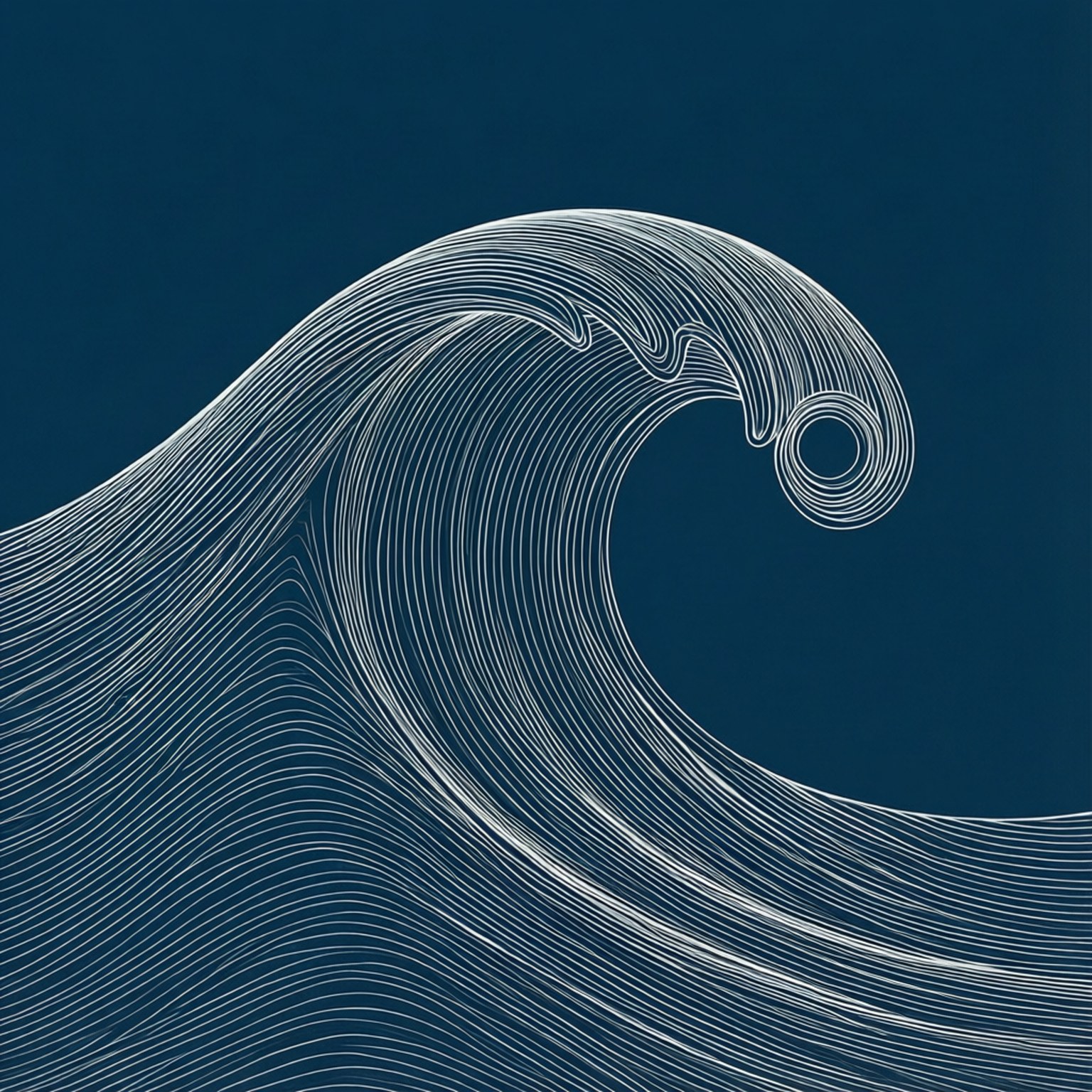 Line Art Wave by Wallpapers.art Studio