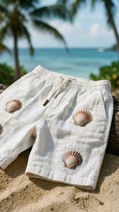 Linen Shorts on Sand