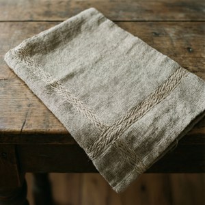Linen Tea Towel on Table
