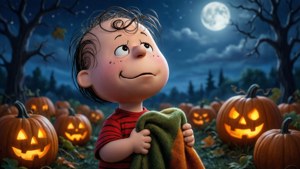 Linus Waits for the Great Pumpkin