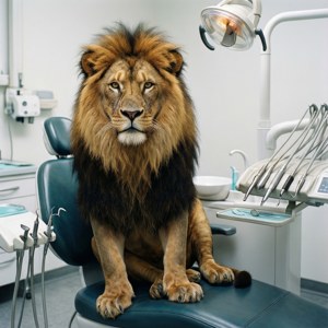 Lion at the Dentist