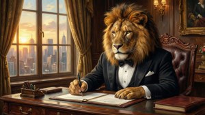 Lion CEO in Tuxedo