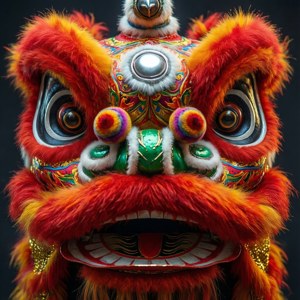 Lion Dance Mask