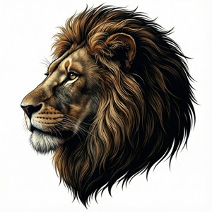 Lion Head Left Profile