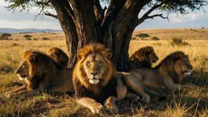 Lion Pride Resting