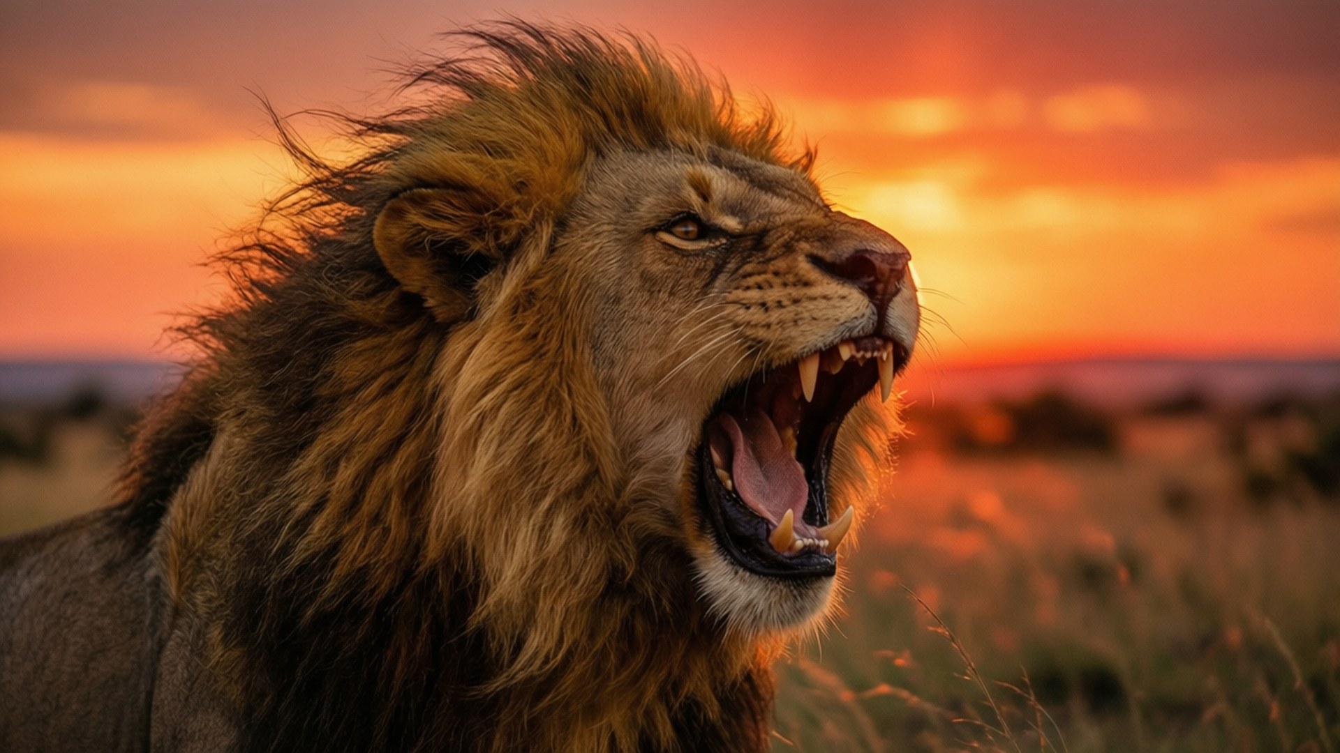 Lion's Roar by Wallpapers.art Studio