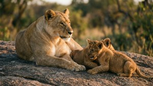 Lioness with Cubs