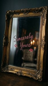Lipstick Mirror Message