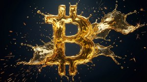 Liquid Gold Bitcoin Splash