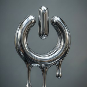 Liquid Metal Power Button