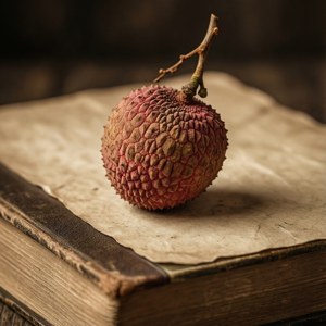 Litchi on Book