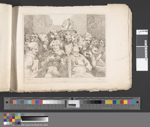 Literary Characters Assembled around the Medallion of Shakespeare