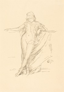 Little Draped Figure, Leaning