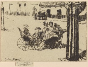 Little Girls and Perambulators, Chelsea Embankment