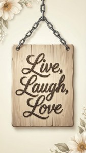 Live Laugh Love Sign