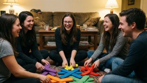 Living Room Twister Fun