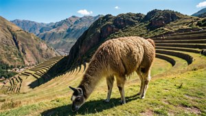 Llama at Ollantaytambo