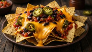Loaded Nachos Close-up