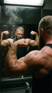 Locker Room Reflection