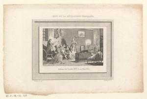 Lodewijk XVI neemt afscheid van zijn familie