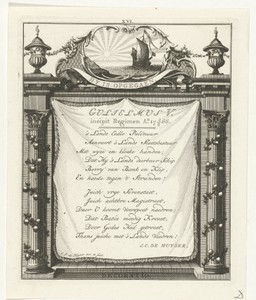 Lofdicht voor prins Willem V van Oranje-Nassau