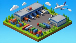 Logistics Hub Isometric