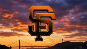 Logo in Sunset Sky