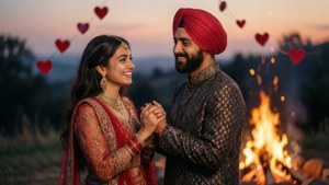 Lohri Romance Sunset