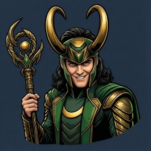 Loki Scepter Vector